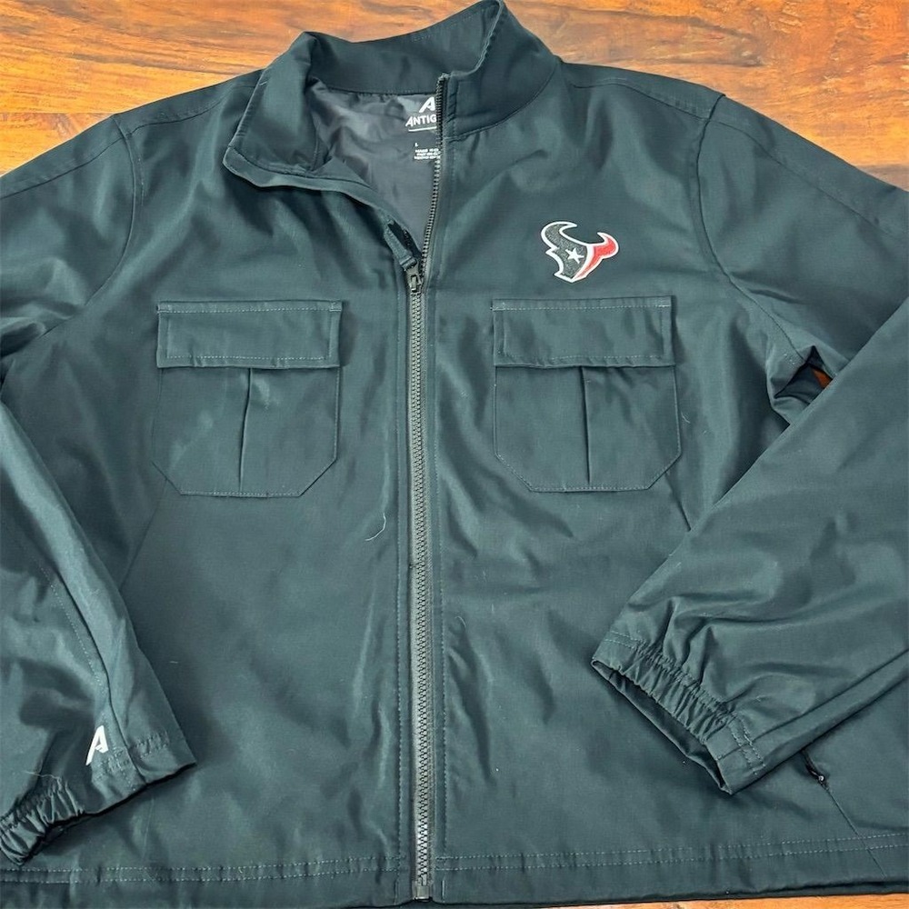 Antigua‎ Women's Houston Texans Black Full-Zip Jacket Size L